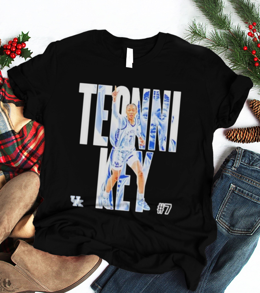 Teonni Key Kentucky Wildcats #7 Women’s Basketball NCAA UK Logo T-Shirt