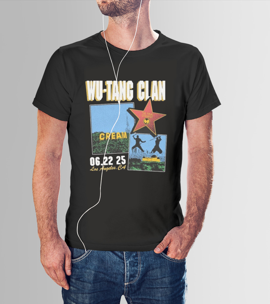 WU-TANG CLAN CREAM THE FINAL CHAMBER TOUR 06.22 25 LOS ANGELES CA T-Shirt
