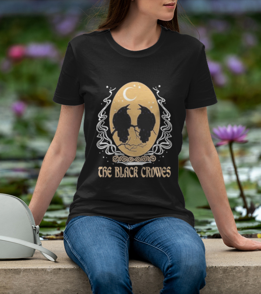 The Black Crowes Oval Moonlit Ravens T-Shirt