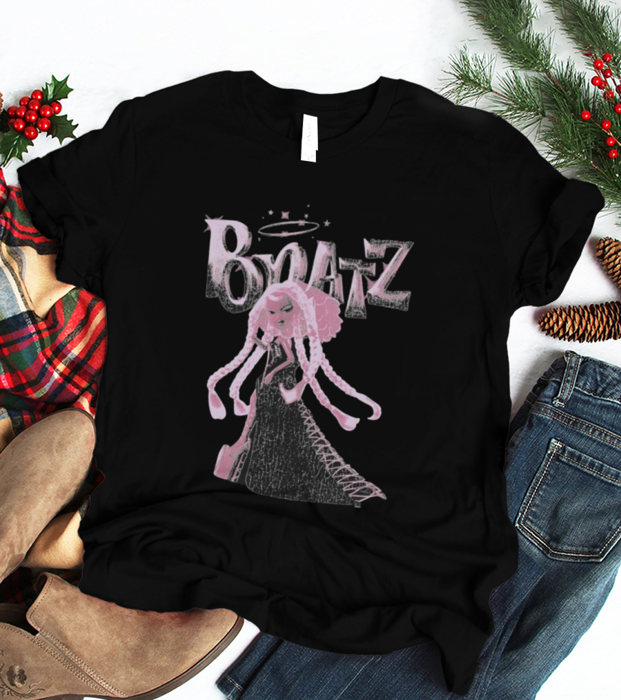 Bratz Character Anniversary Fashion Graphic With Halo And Stars T-Shirt