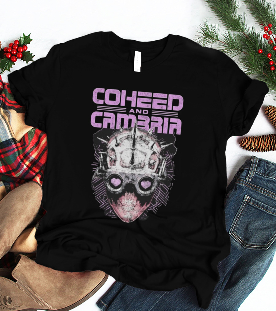 Coheed And Cambria Spiked Mask Heart Eyes T-Shirt