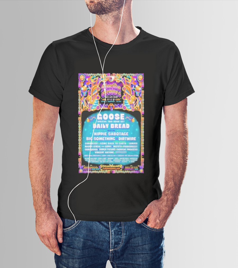 Florida Groove Festival April 11-12 2026 Central Florida Fairgrounds Goose Daily Bread Lineup T-Shirt