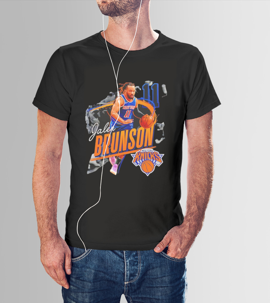 Jalen Brunson New York Knicks 11 Basketball Player T-Shirt