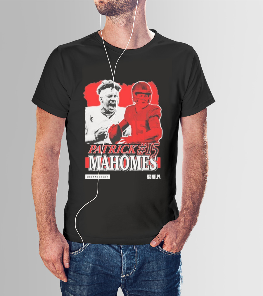 Patrick Mahomes #15 Dreamathon Red Football Legend T-Shirt