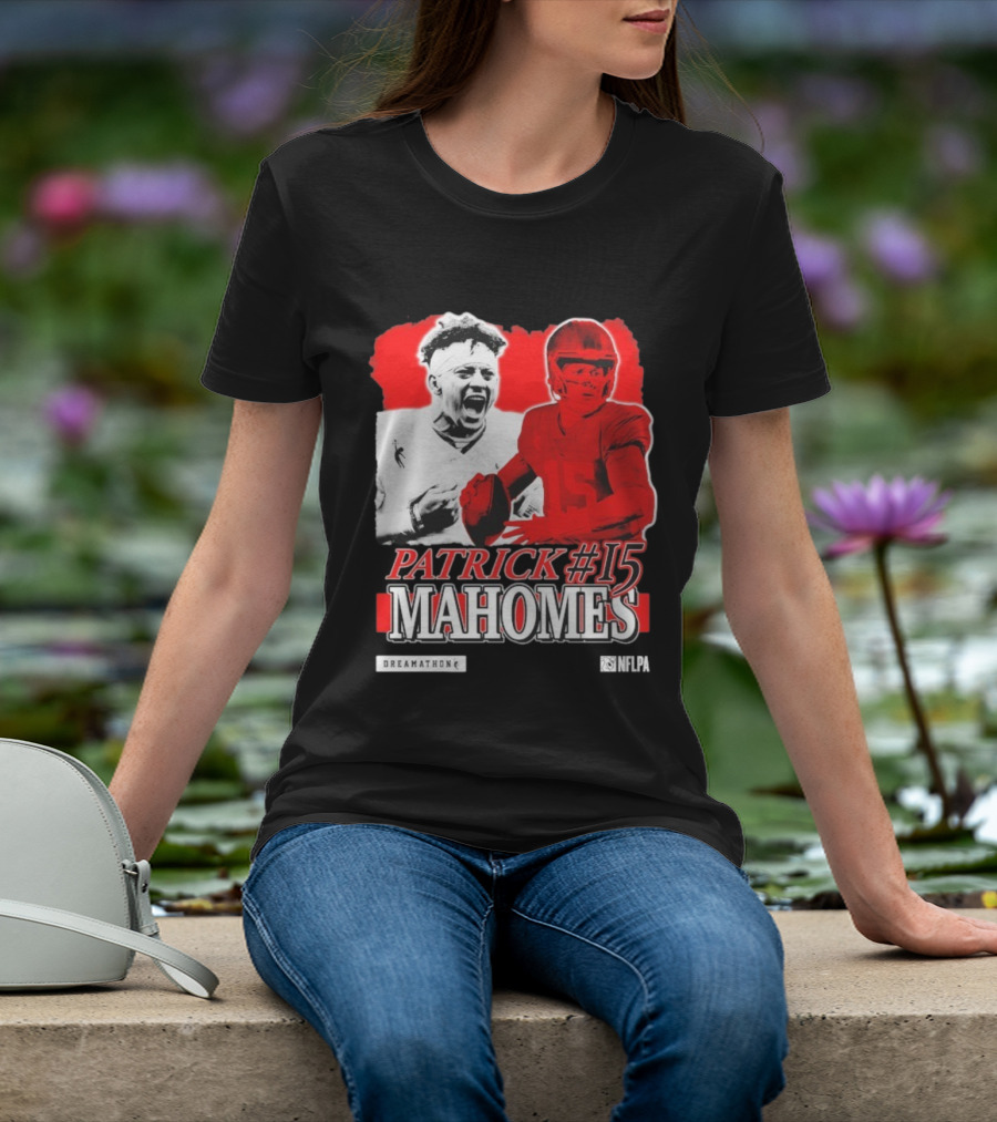Patrick Mahomes #15 Dreamathon Red Football Legend T-Shirt