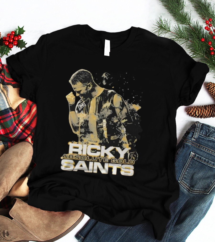 Ricky Saints Absolute Gold Fist Pump Victory T-Shirt