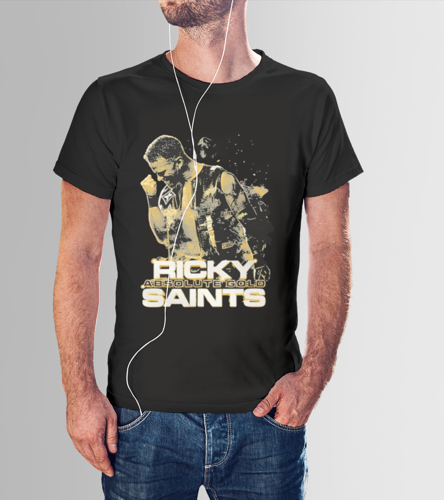 Ricky Saints Absolute Gold Fist Pump Victory T-Shirt