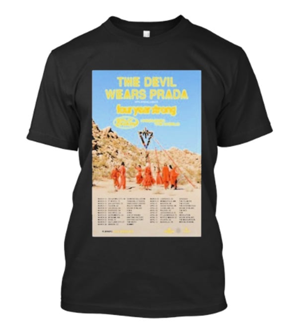 The Devil Wears Prada Four Year Strong 2024 Tour With Microwave And Loathe T-Shirt