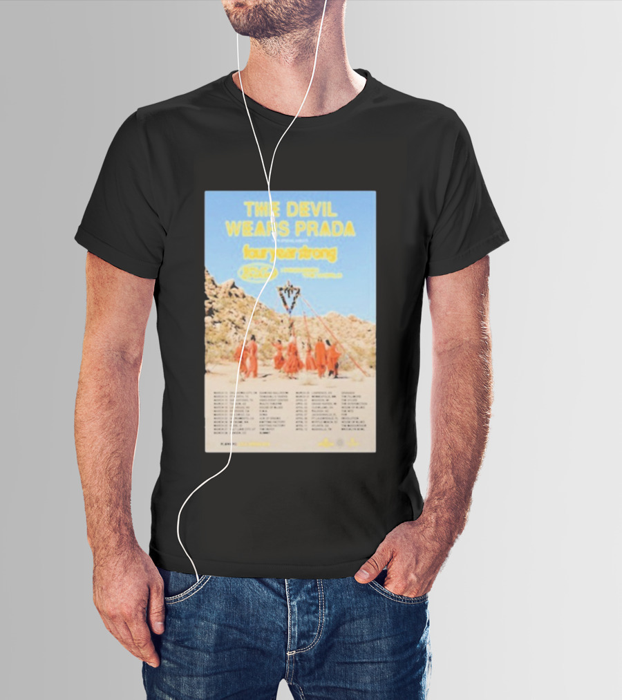 The Devil Wears Prada Four Year Strong 2024 Tour With Microwave And Loathe T-Shirt
