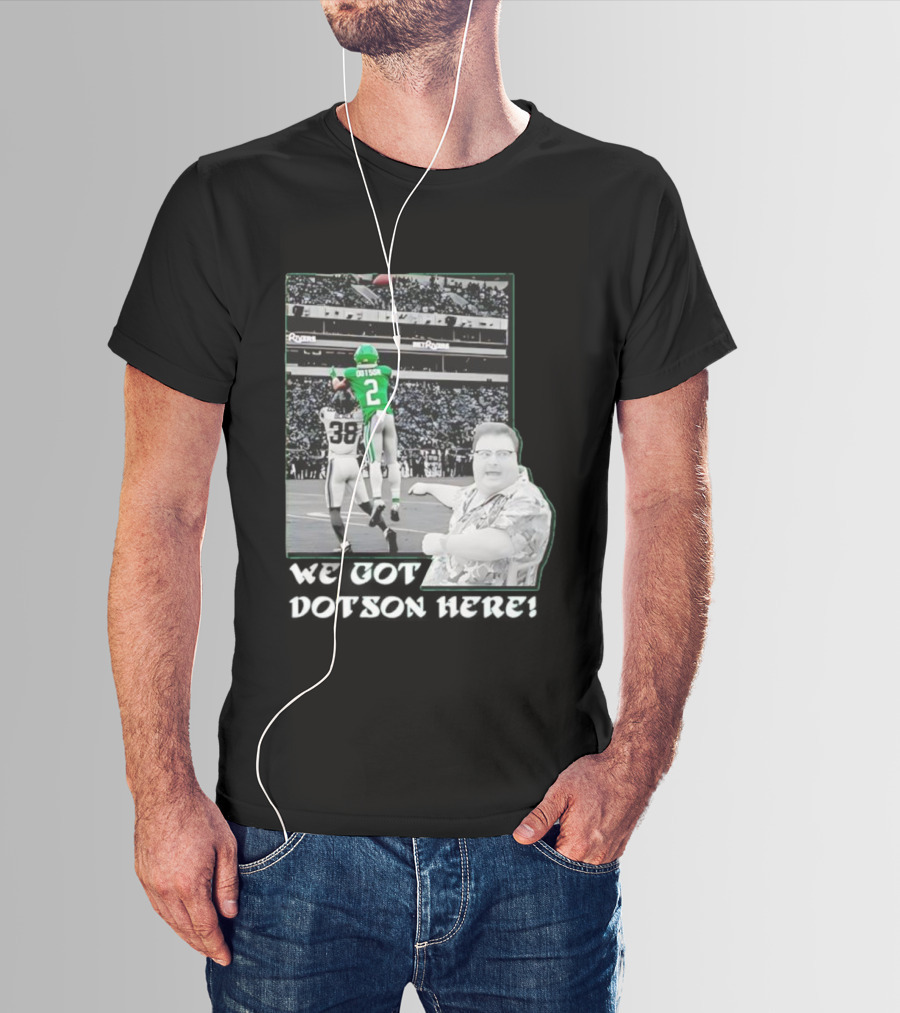 Eagles Champions 2025 Dotson Action Highlight T-Shirt