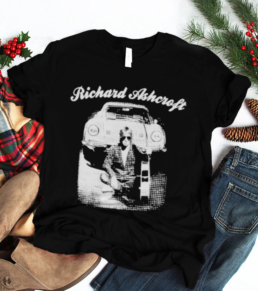 Richard Ashcroft Vintage Style Retro Car Iconic Look T-Shirt