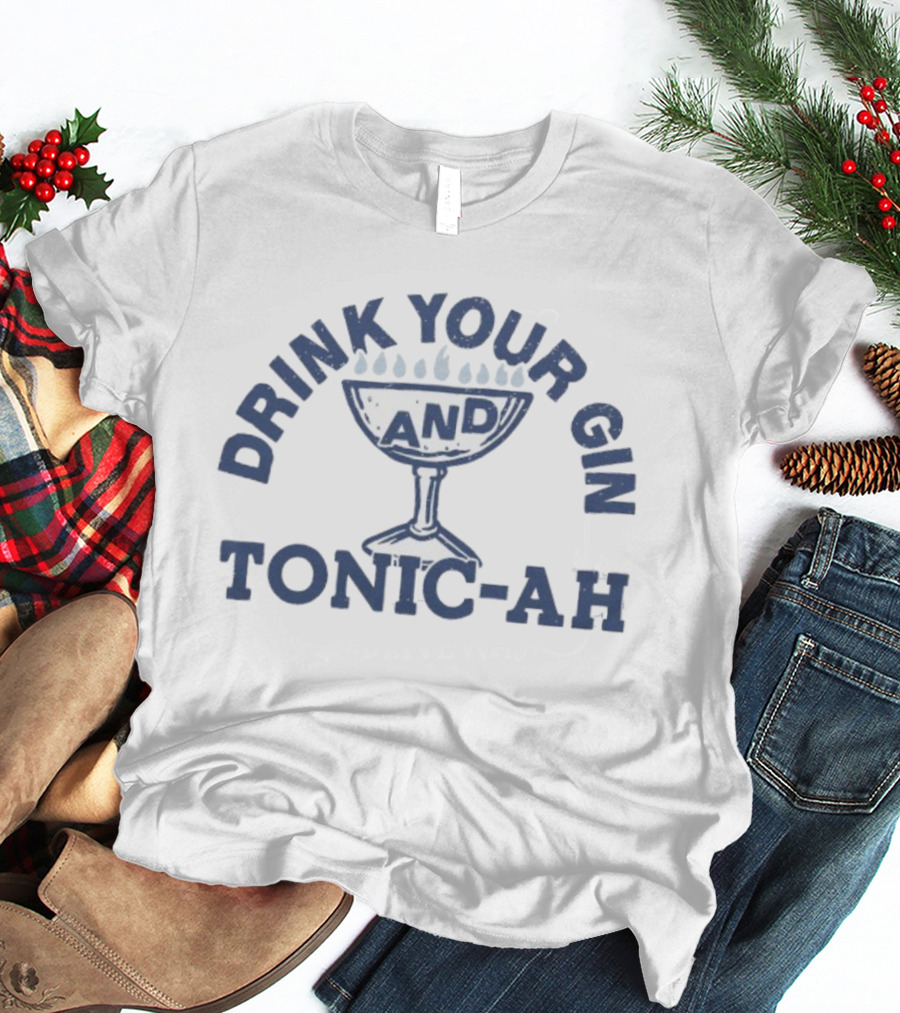 Drink Your Gin And Tonic-Ah Hanukkah Celebration Menorah Cup T-Shirt