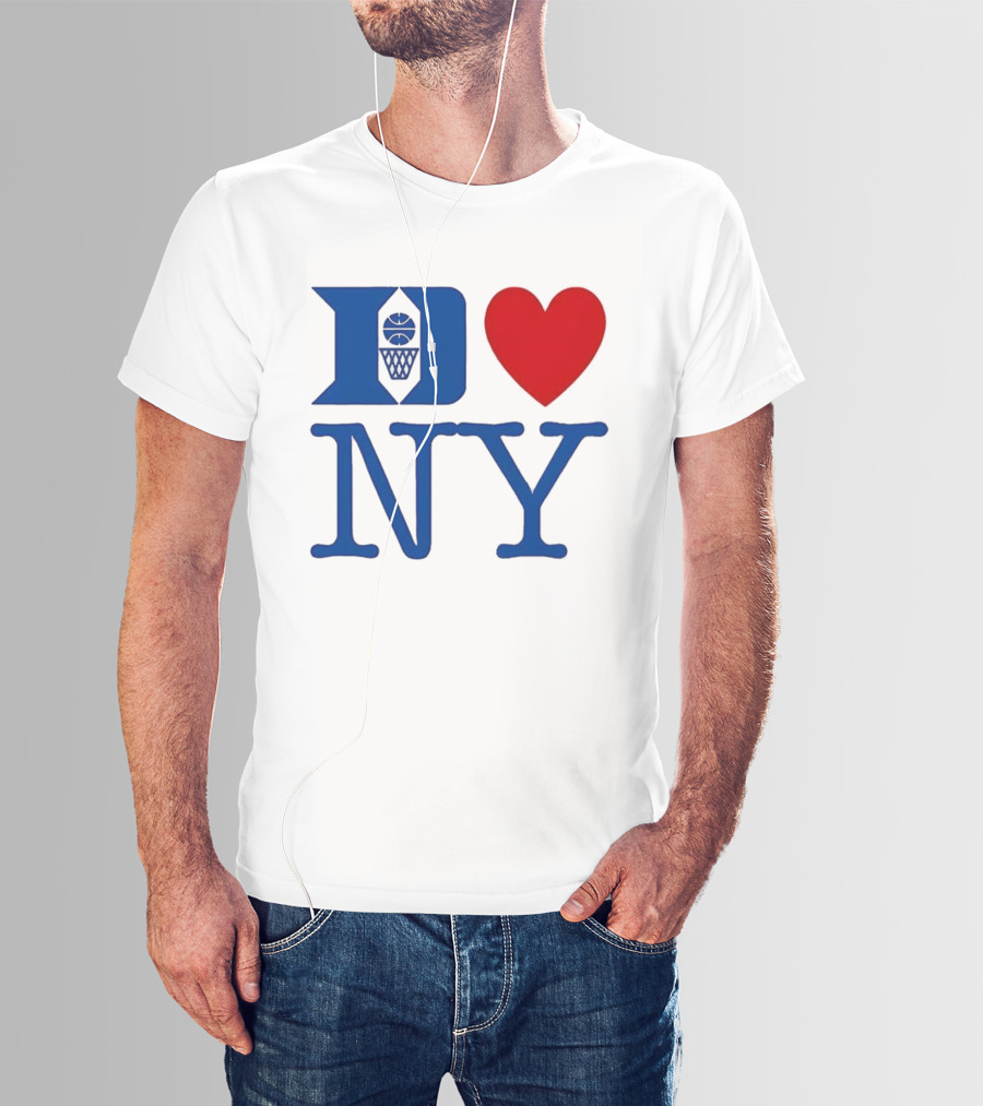 Duke Heart NY Basketball Symbol T-Shirt