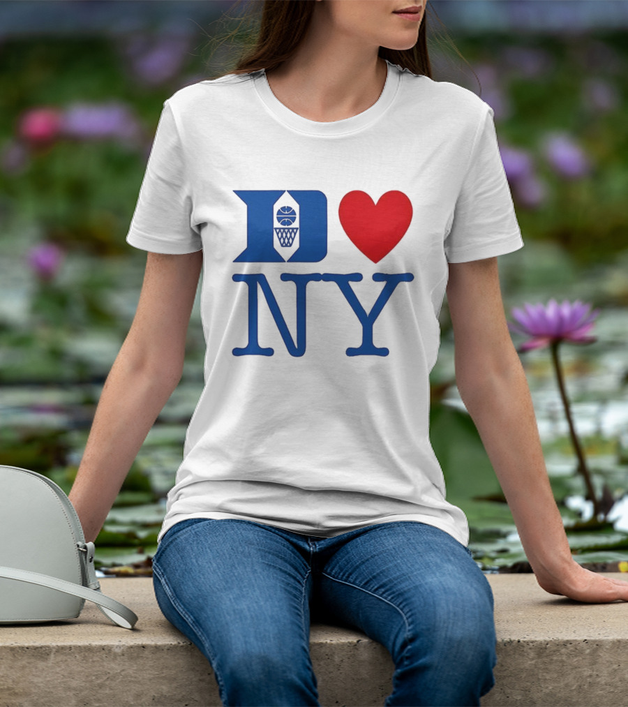 Duke Heart NY Basketball Symbol T-Shirt