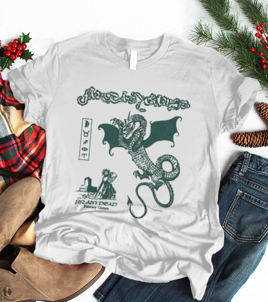 Fantasy Games Brain Dead Wyrm Dragon Collaboration T-Shirt