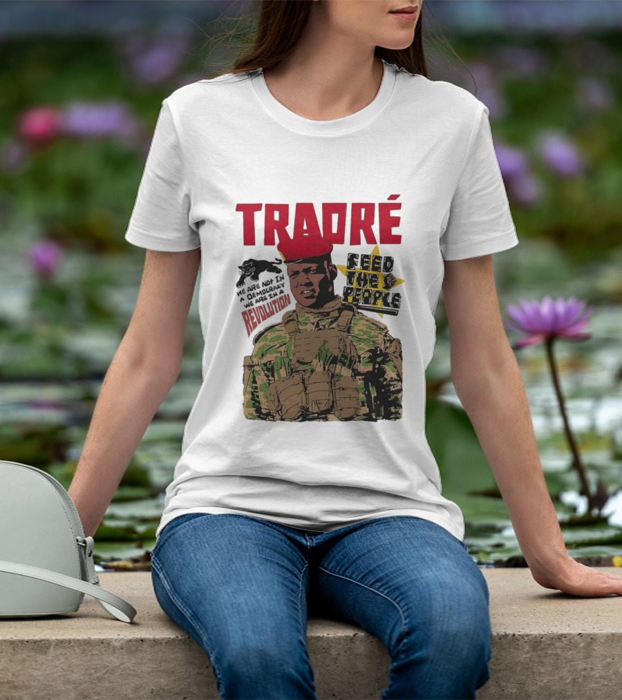 TRAORÉ Revolution Ibrahim Feed The People Burkina Faso T-Shirt