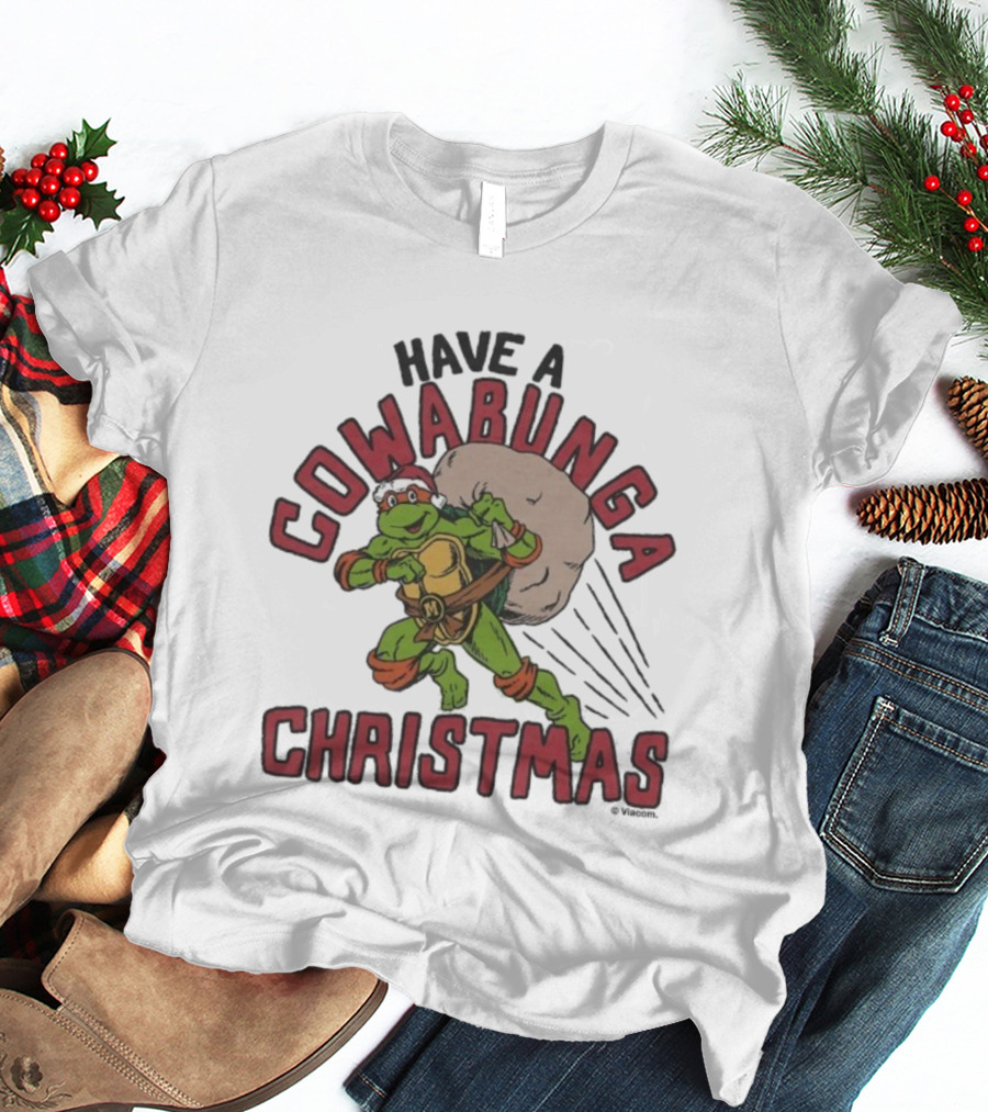 Teenage Mutant Ninja Turtles Have A Cowabunga Christmas Santa Raphael T-Shirt