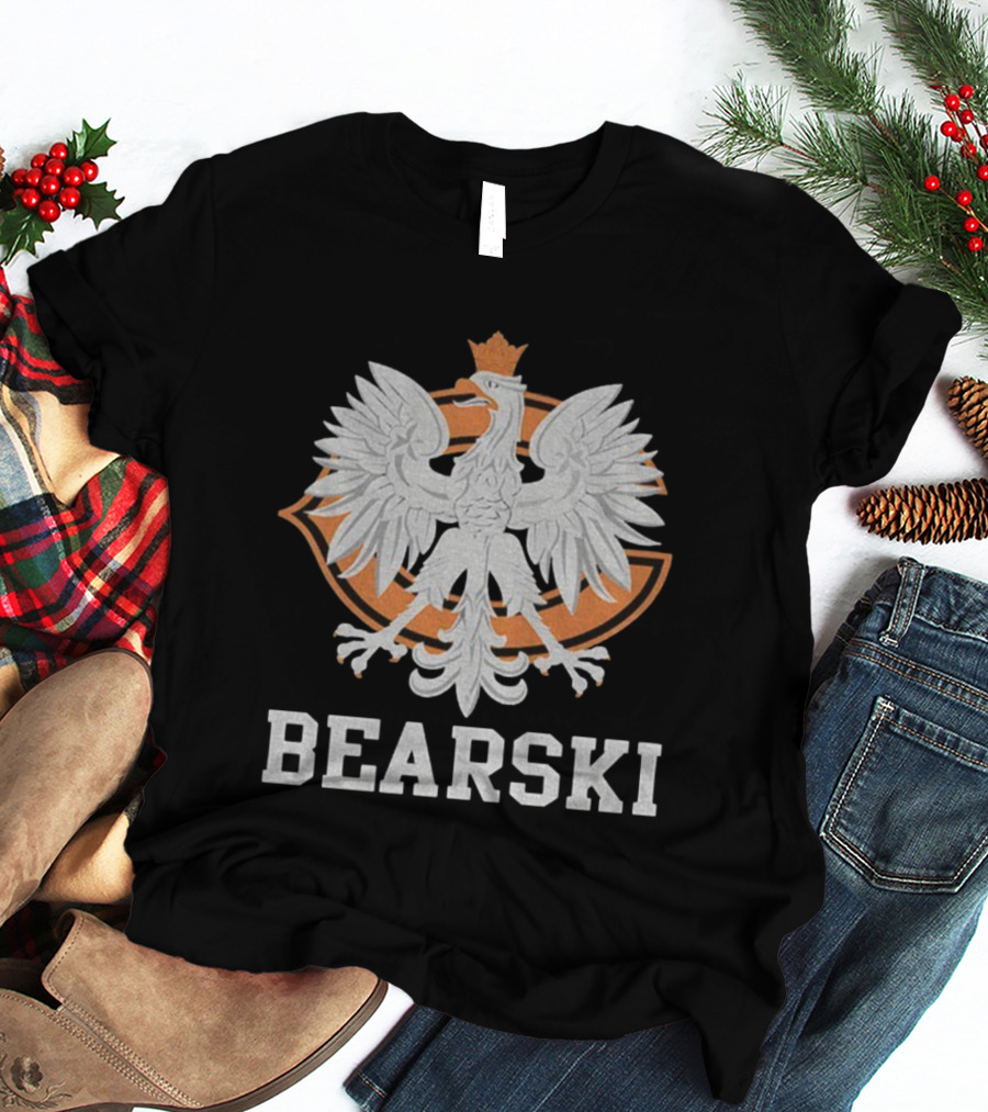 Chicago Bearski Polish Eagle Pride Football Icon T-Shirt