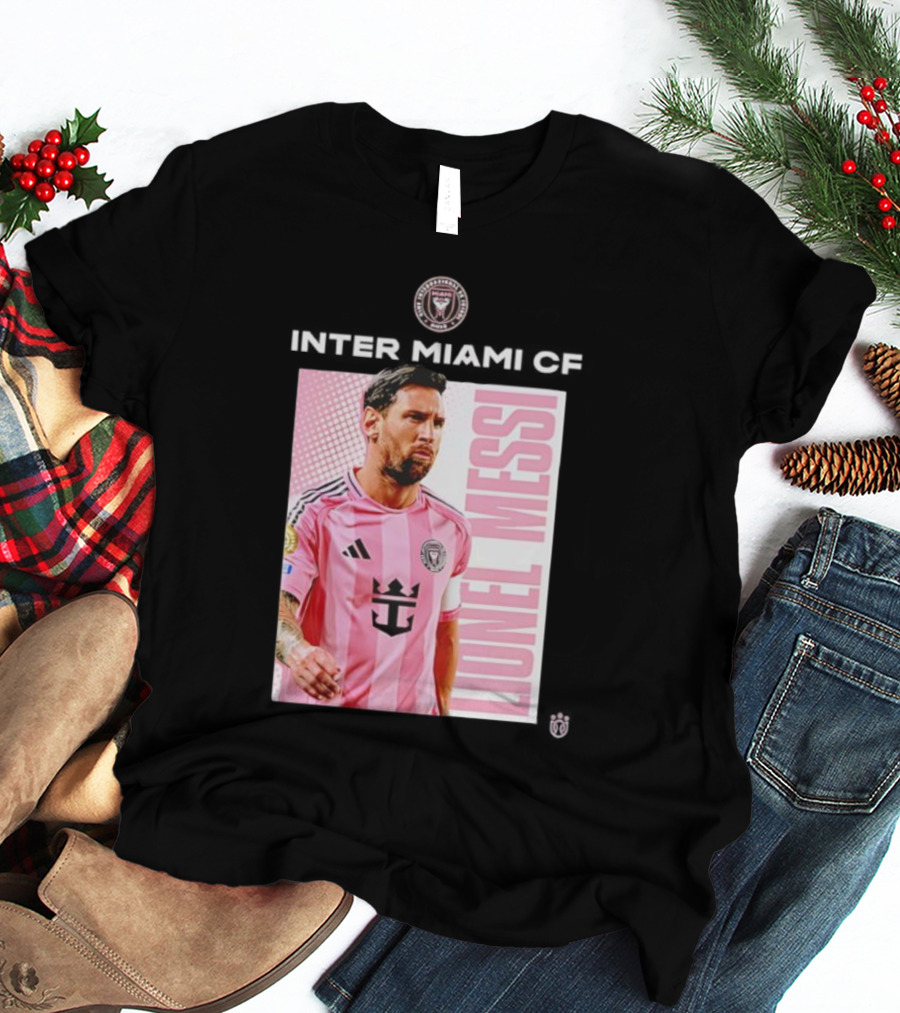 Inter Miami CF Lionel Messi Pink Jersey Program T-Shirt
