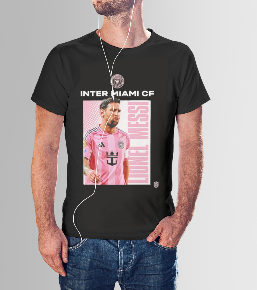 Inter Miami CF Lionel Messi Pink Jersey Program T-Shirt