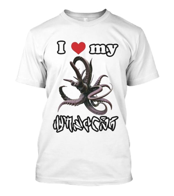 I Love My Tentacled Alien Creature T-Shirt