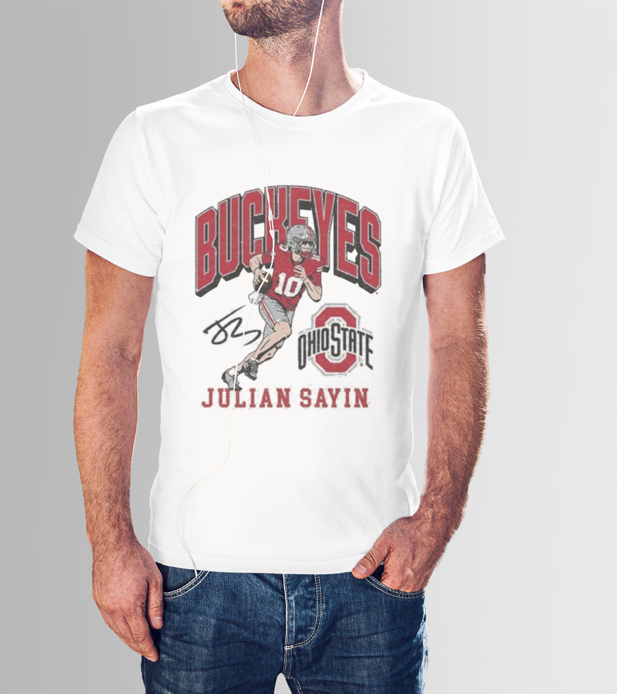 Ohio State Buckeyes Julian Sayin Where I’m From #10 Signature T-Shirt