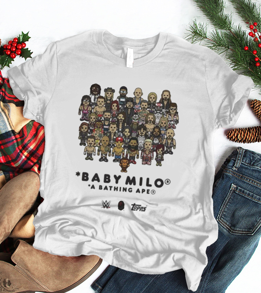 BABY MILO A Bathing Ape WWE X BAPE X TOPPS WWE Survivor Series 2025 T-Shirt