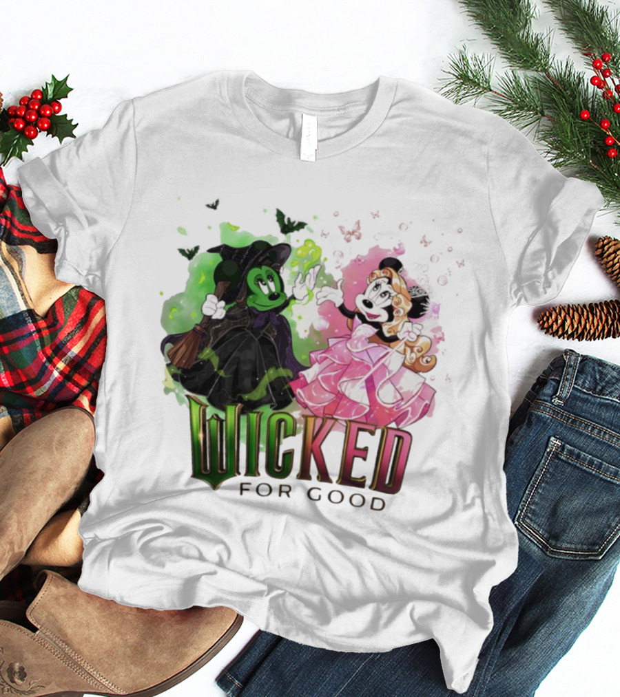 Wicked For Good Minnie Mouse Disney Mashup T-Shirt