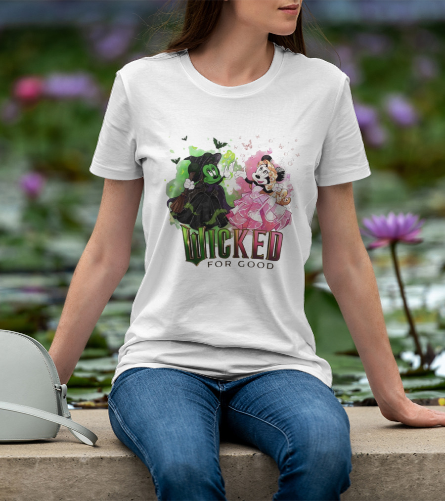 Wicked For Good Minnie Mouse Disney Mashup T-Shirt