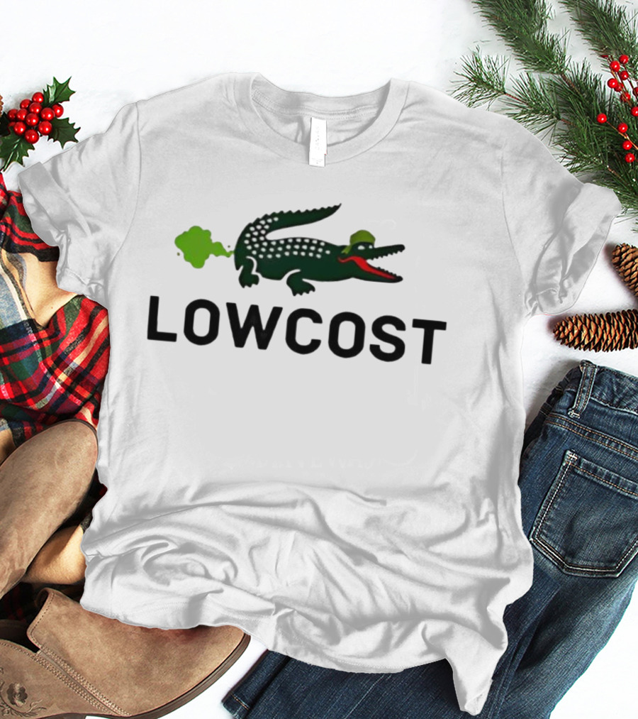 LOWCOST Crocodile With Green Puff And Red Mouth T-Shirt