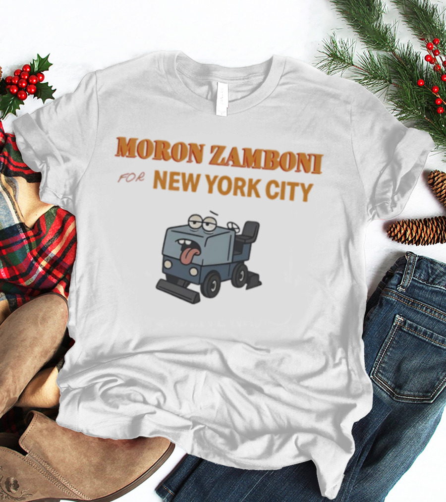 Moron Zamboni For New York City Cartoon Landmark T-Shirt