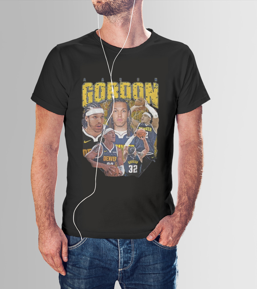 Aaron Gordon Denver Basketball MVP Highlights Plt என் 32 T-Shirt