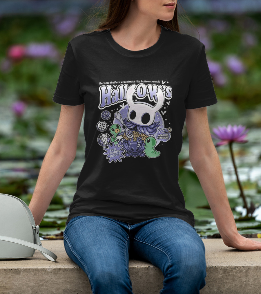 Hollow Knight Hallows Crunch Cereal Free Charms Win Nail Keychain T-Shirt