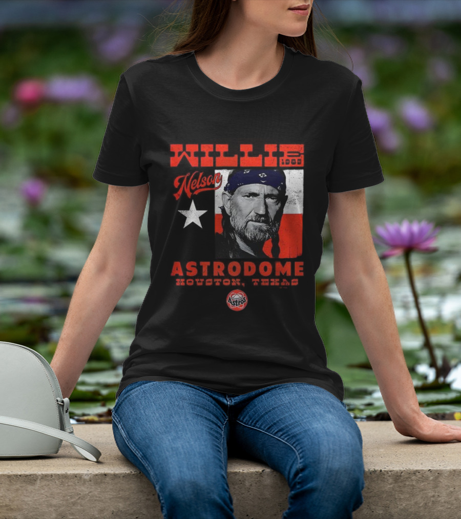 Willie Nelson Astrodome Houston Astros Texas Legend T-Shirt