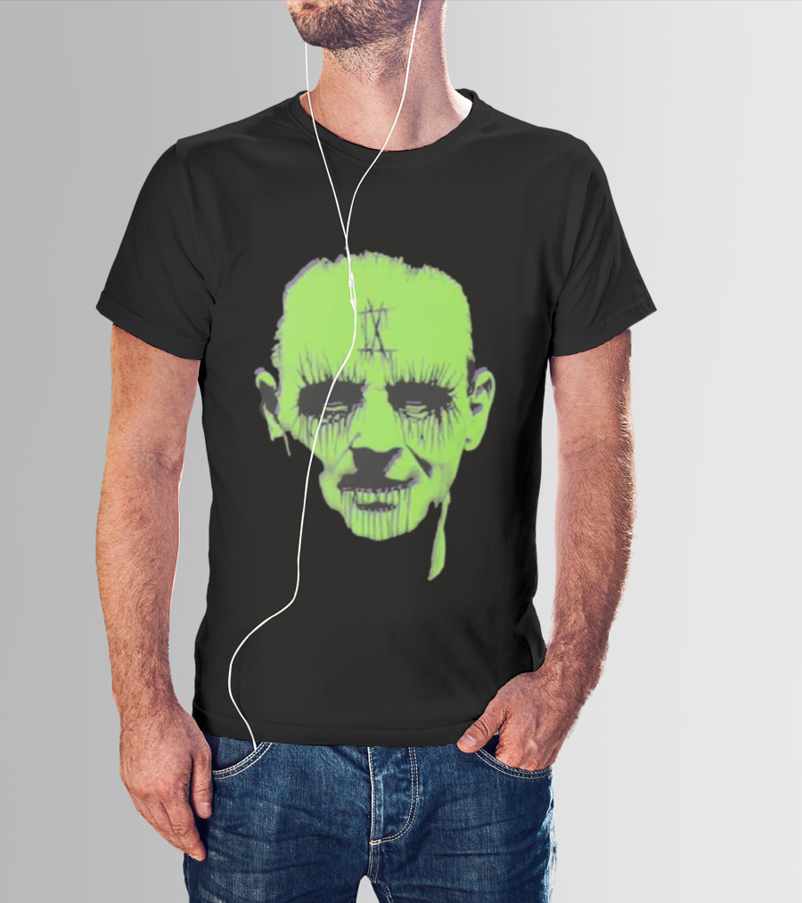 Ice Nine Kills Don't You Dare Say Art Is Dead Pop Up Tour Frankfurt December 6 2025 Green Horror Face T-Shirt