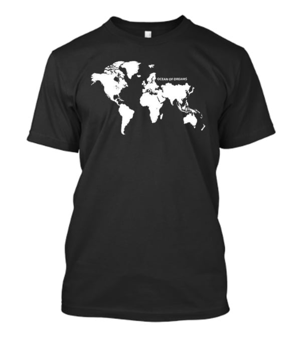 Ocean Of Dreams World Map Geography Journey T-Shirt