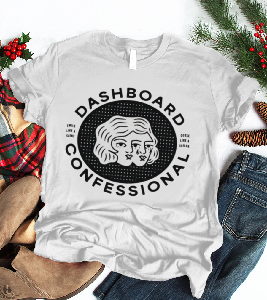 Dashboard Confessional Two-Faced Smile Like A Saint Curse Like A Sailor T-Shirt