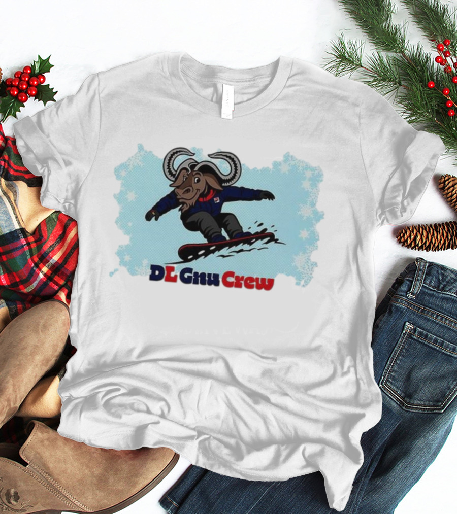DL Gnu Crew Snowboarding Adventure T-Shirt