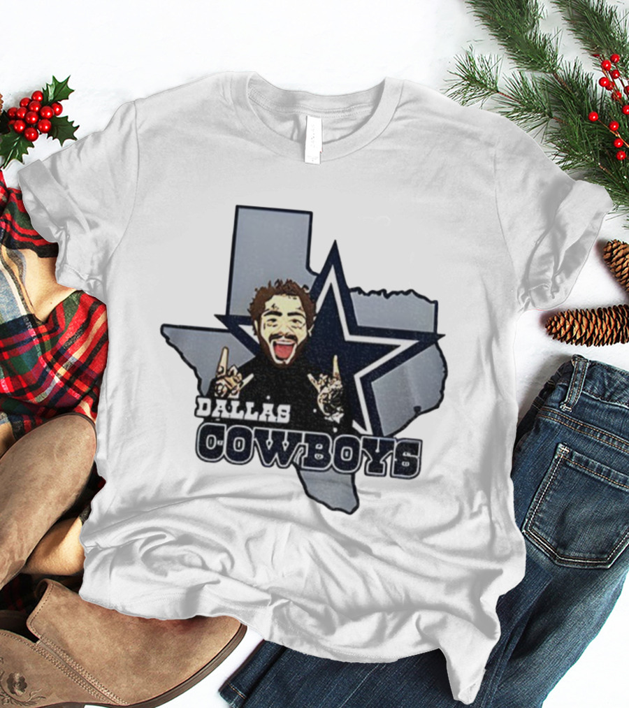 Post Malone Dallas Cowboys NFL Texas Thanksgiving Collaboration T-Shirt