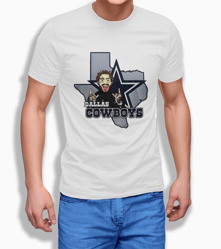 Post Malone Dallas Cowboys NFL Texas Thanksgiving Collaboration T-Shirt