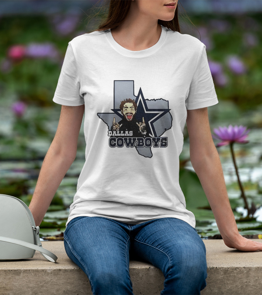 Post Malone Dallas Cowboys NFL Texas Thanksgiving Collaboration T-Shirt