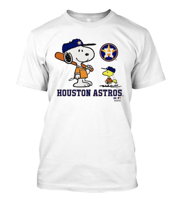 Peanuts Snoopy Woodstock Houston Astros Baseball Team T-Shirt