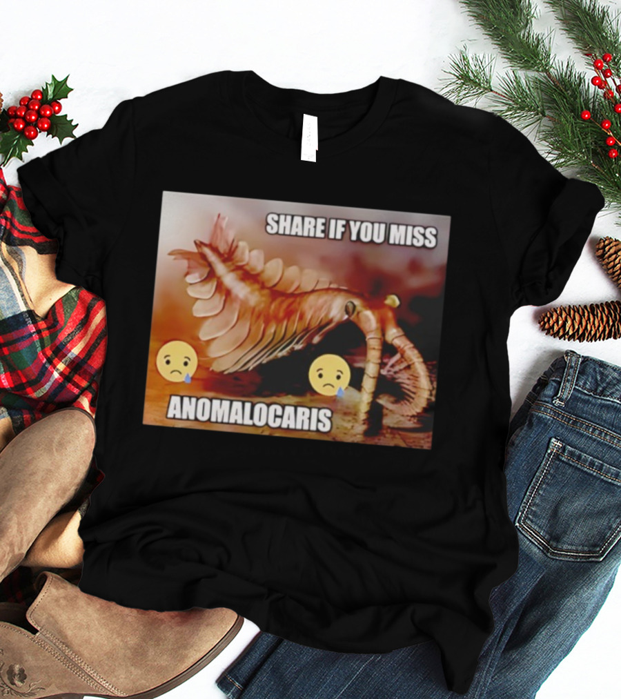 Anomalocaris Share If You Miss Meme Funny Emojis T-Shirt