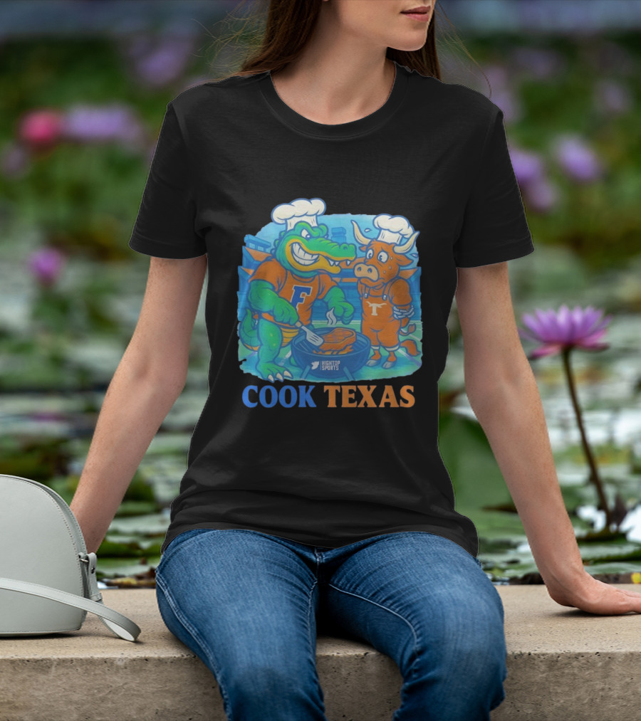 Florida Gators Cook Texas Longhorns Grilling Rivalry T-Shirt