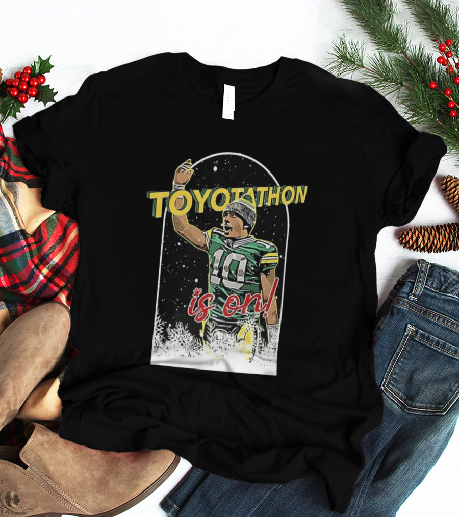 Toyotathon Is On Jordan Love Green Bay Packers Christmas T-Shirt