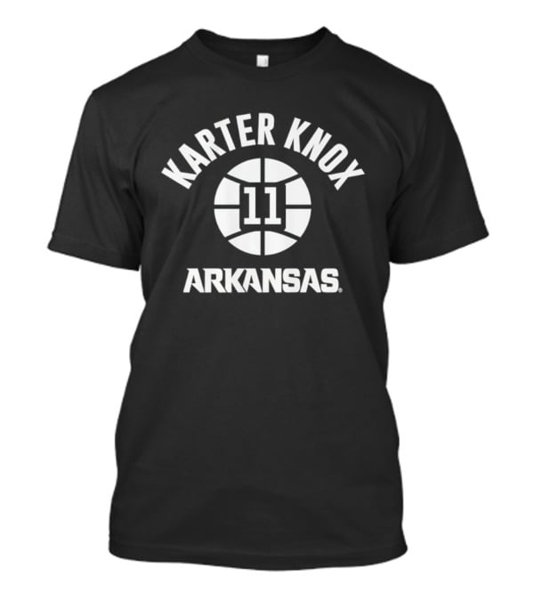 Karter Knox 11 Basketball Arkansas Razorbacks T-Shirt