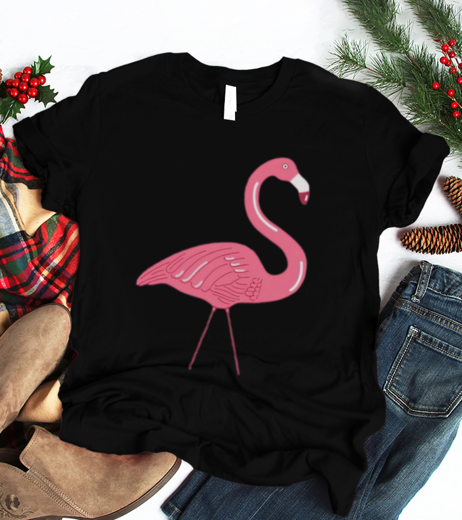 Plastic Flamingo Pink Retro Lawn Ornament T-Shirt