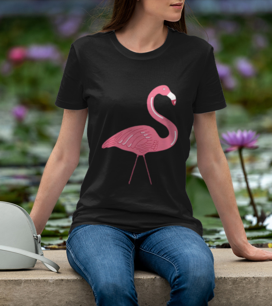 Plastic Flamingo Pink Retro Lawn Ornament T-Shirt