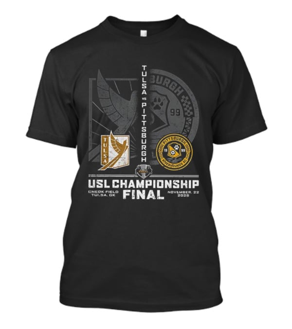 Tulsa Vs Pittsburgh USL Championship Final 2025 T-Shirt