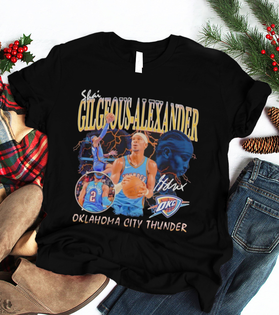 Gilgeous-Alexander Thunder Oklahoma City Basketball Player OKC T-Shirt